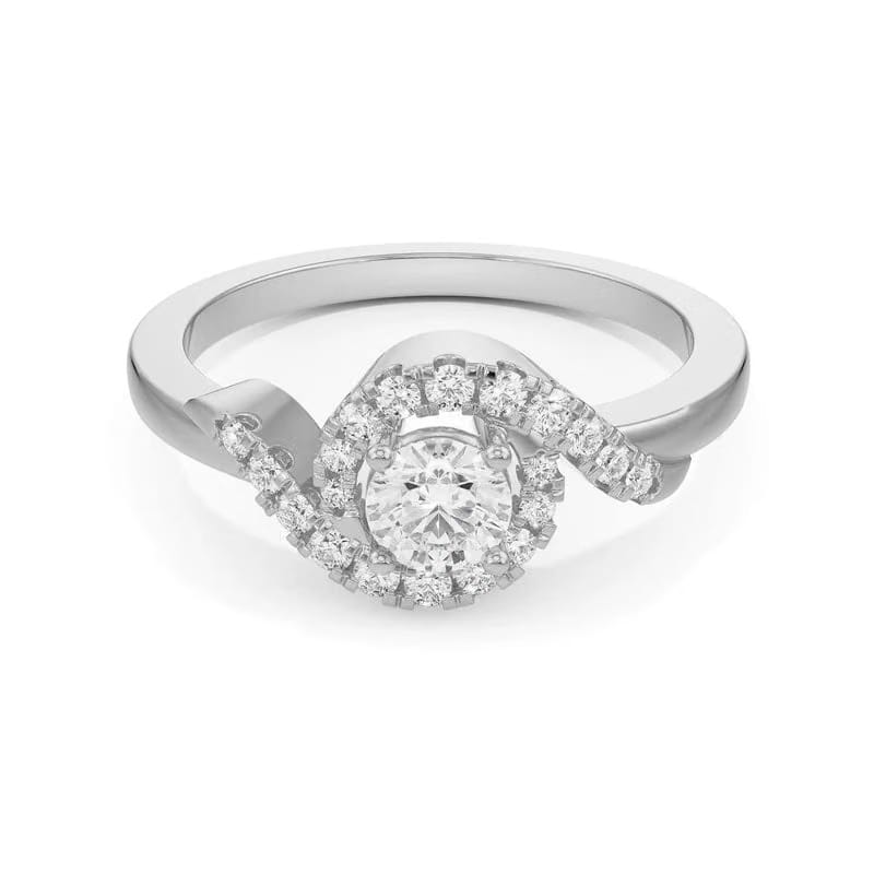 Geneva Twisted Lab Grown Diamond Ring 9KT
