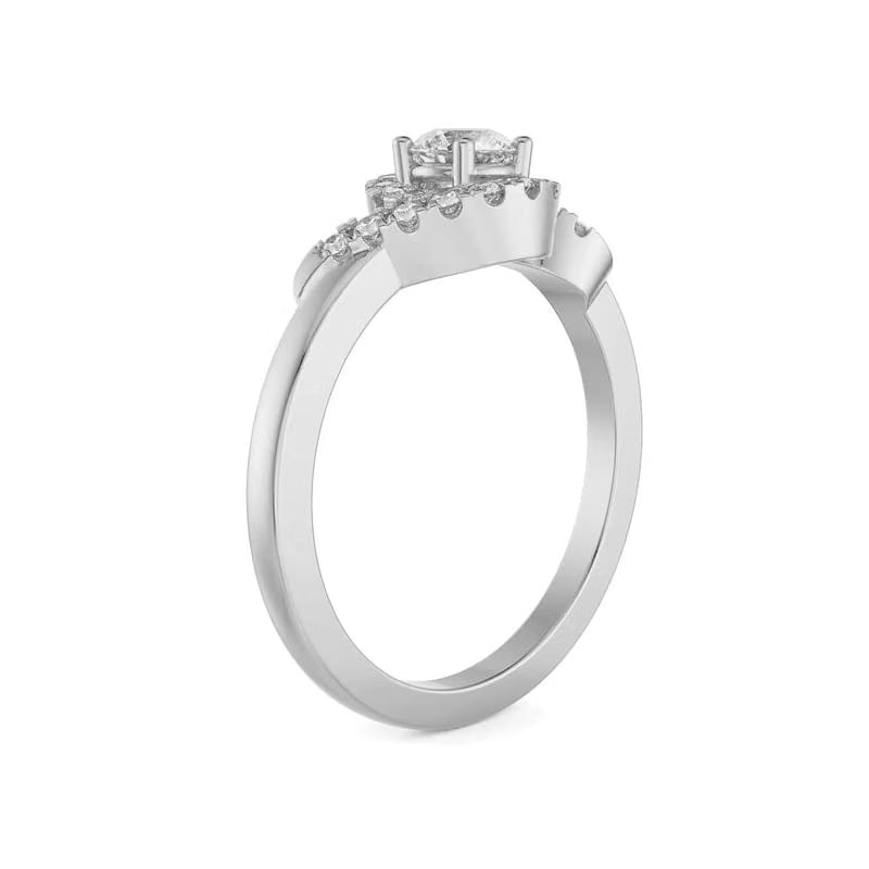 Geneva Twisted Lab Grown Diamond Ring 9KT