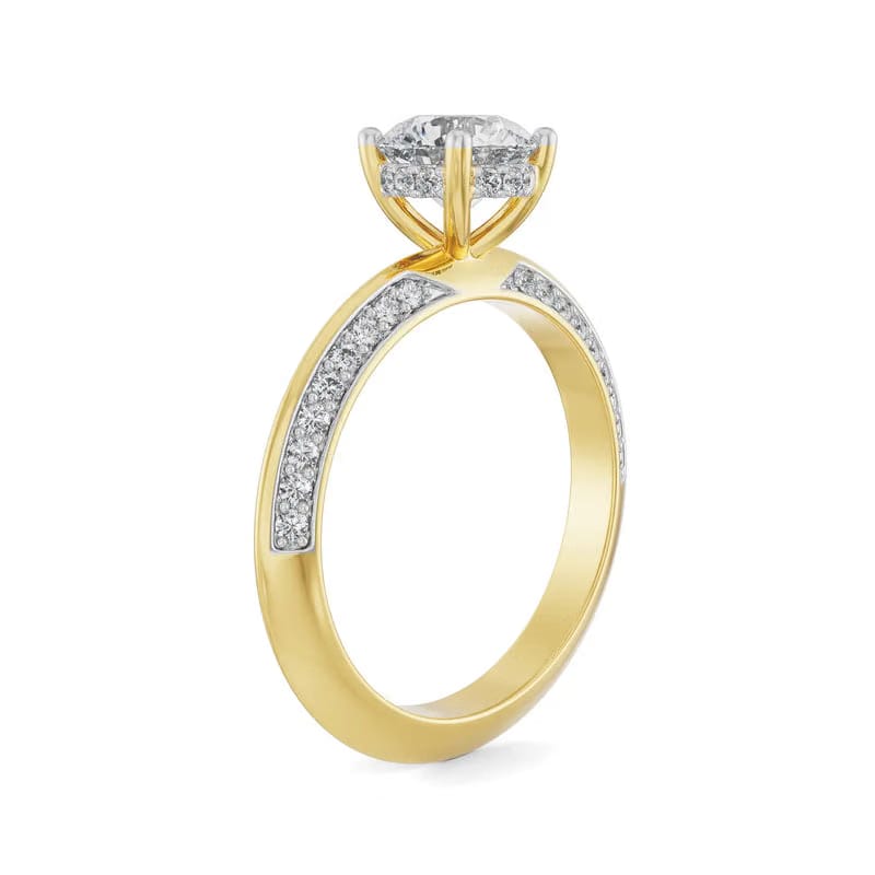 Georgia Round Lab Grown Diamond Ring