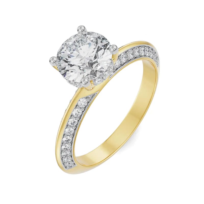 Georgia Round Lab Grown Diamond Ring 9KT