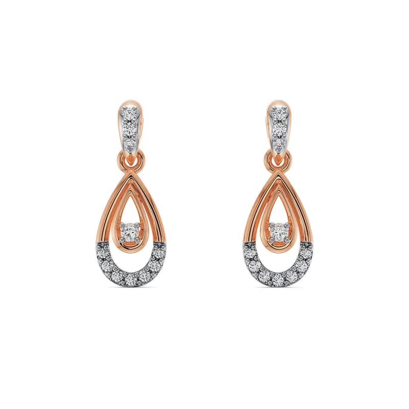 Glamorous Lab Grown Diamond Dangle Earrings