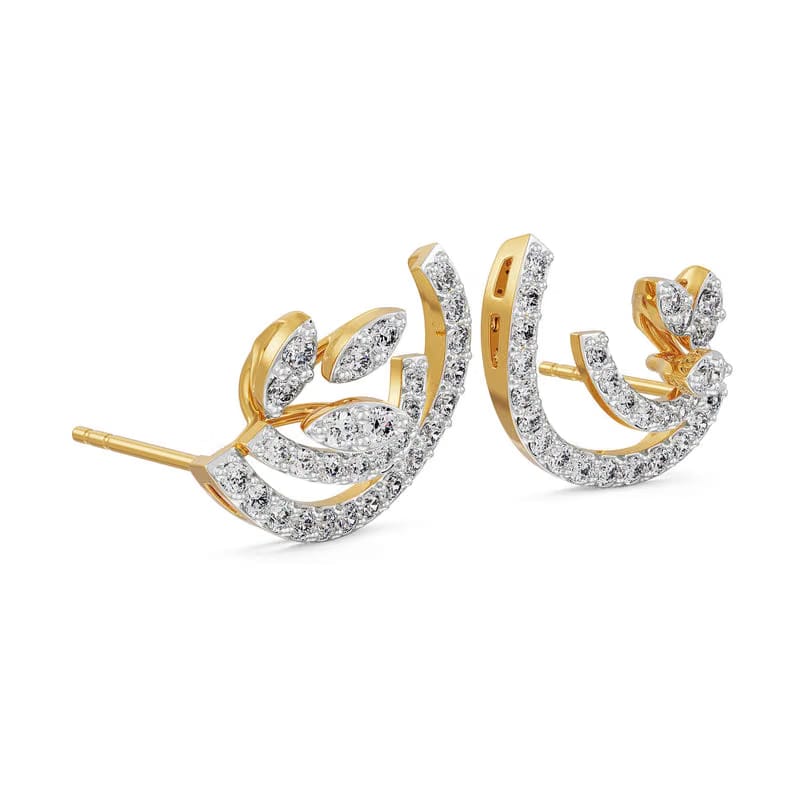 Glamorous Lab Grown Diamond Earrings 9KT