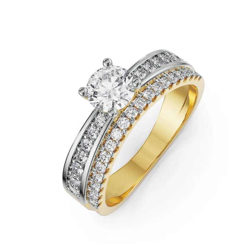 Gleaming Bridal Lab Diamond Engagement Set