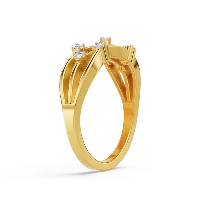 Glimmering Intertwine Lab Grown Diamond Band