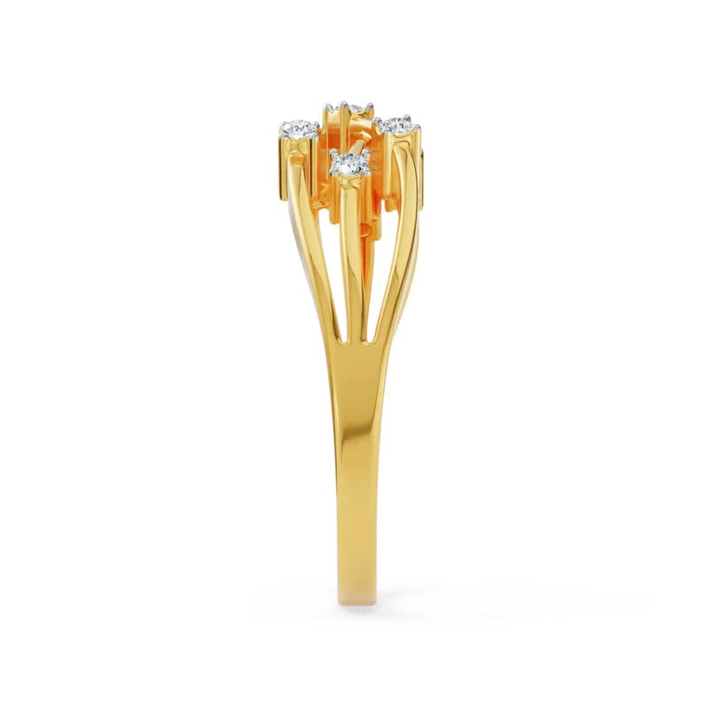 Glimmering Intertwine Lab Grown Diamond Band