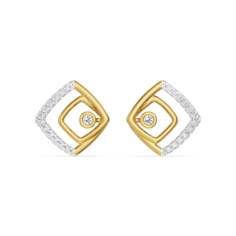 Glimmering Maze Lab Grown Diamond Earrings
