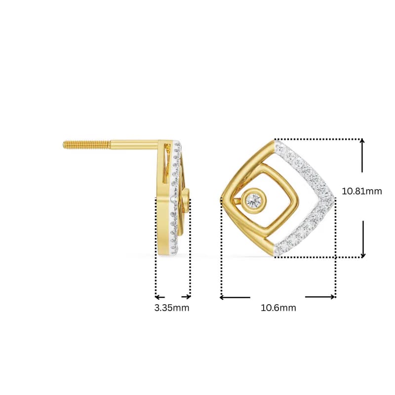 Glimmering Maze Lab Grown Diamond Earrings