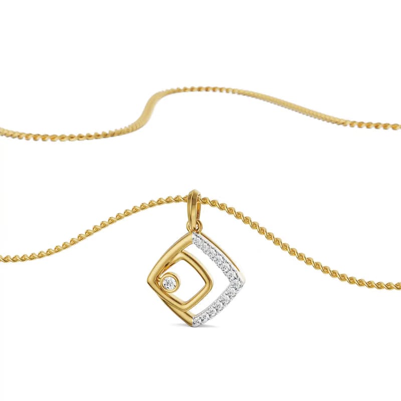 Glimmering Maze Lab Grown Diamond Pendant