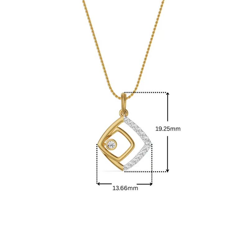 Glimmering Maze Lab Grown Diamond Pendant