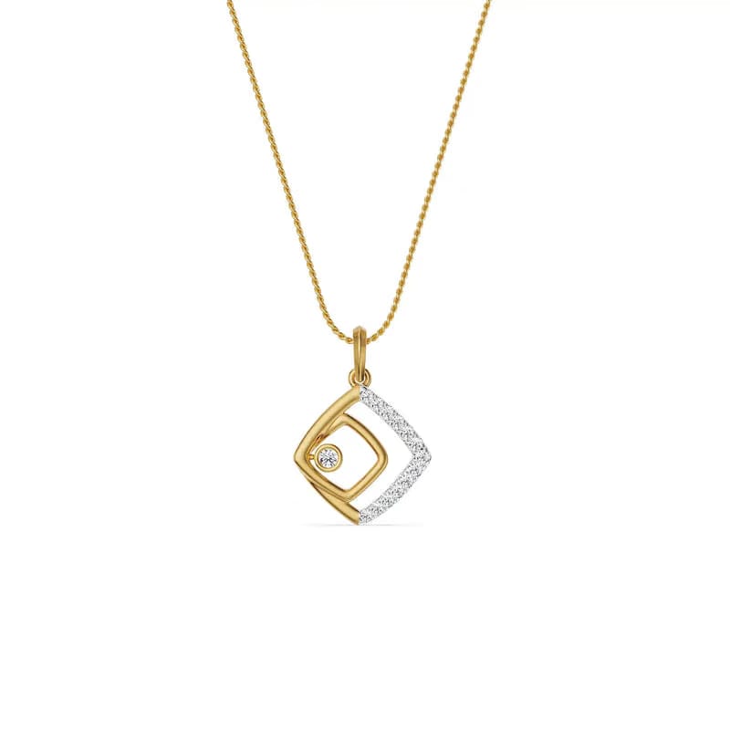 Glimmering Maze Lab Grown Diamond Pendant 9KT