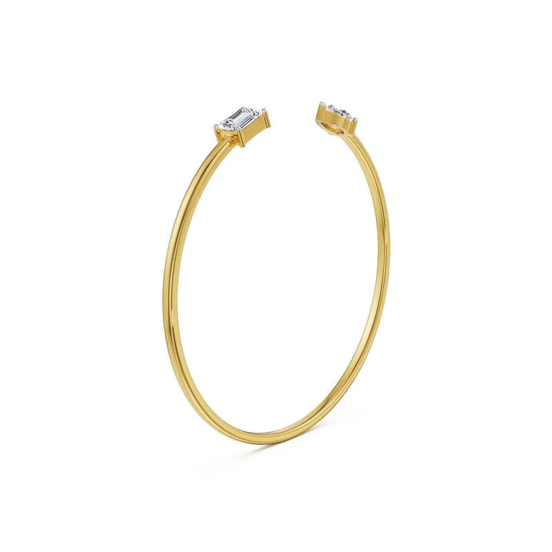 Golden Muse Lab Grown Diamond Bangle 9KT