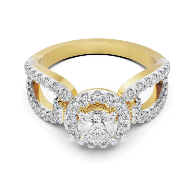 Hailey Hoop Lab Diamond Engagement Ring