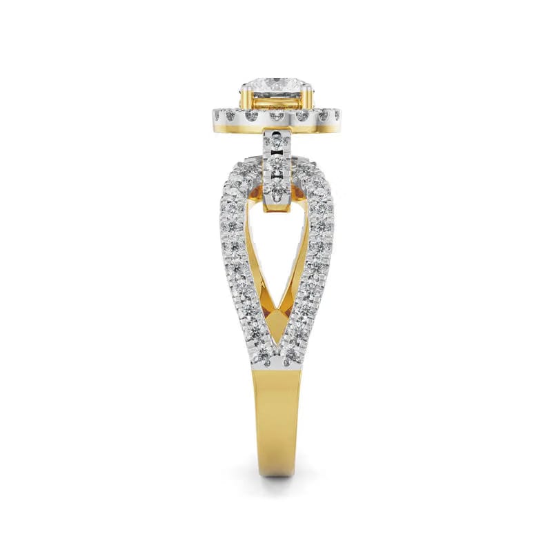 Hailey Hoop Lab Diamond Engagement Ring 9KT