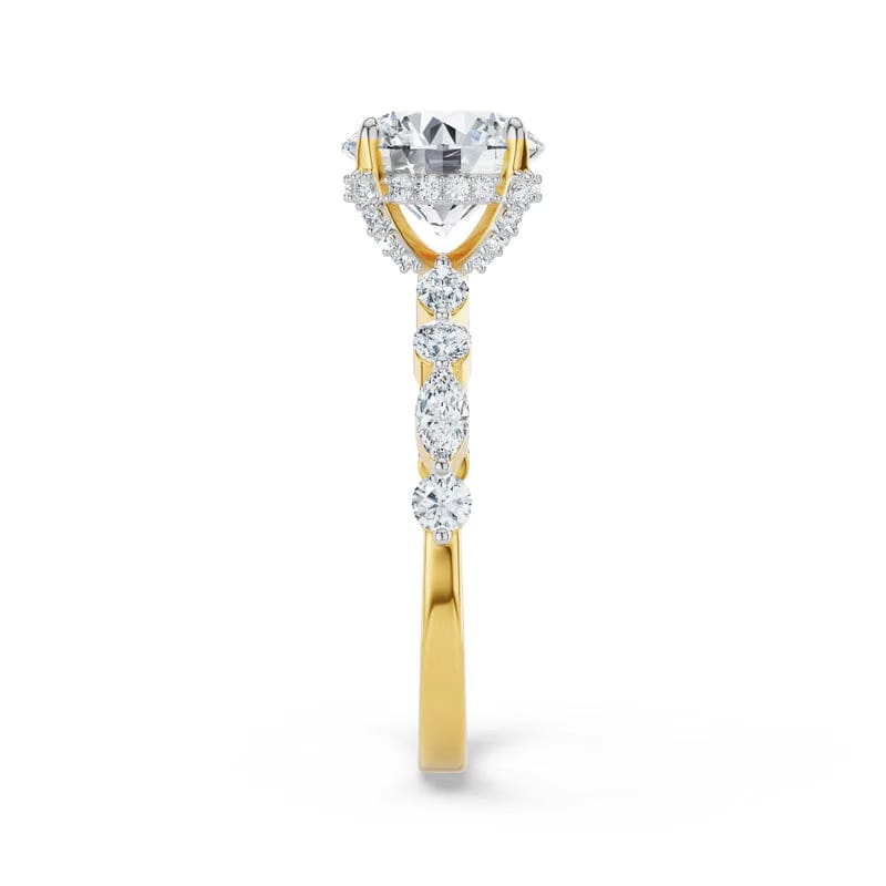 Halo Round Brilliant Lab Grown Diamond Ring