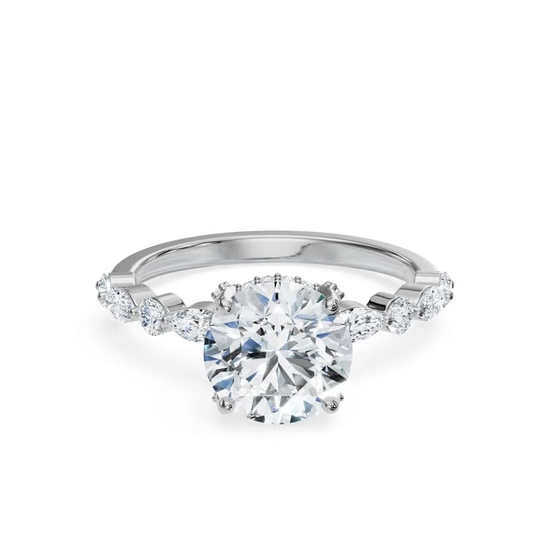 Halo Round Brilliant Lab Grown Diamond Ring