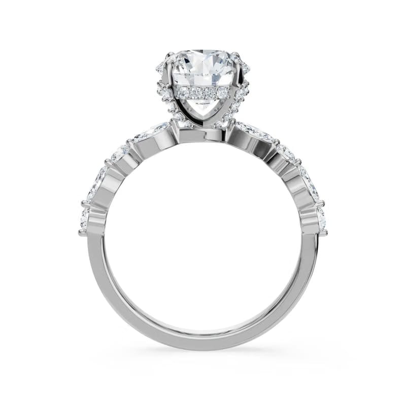 Halo Round Brilliant Lab Grown Diamond Ring