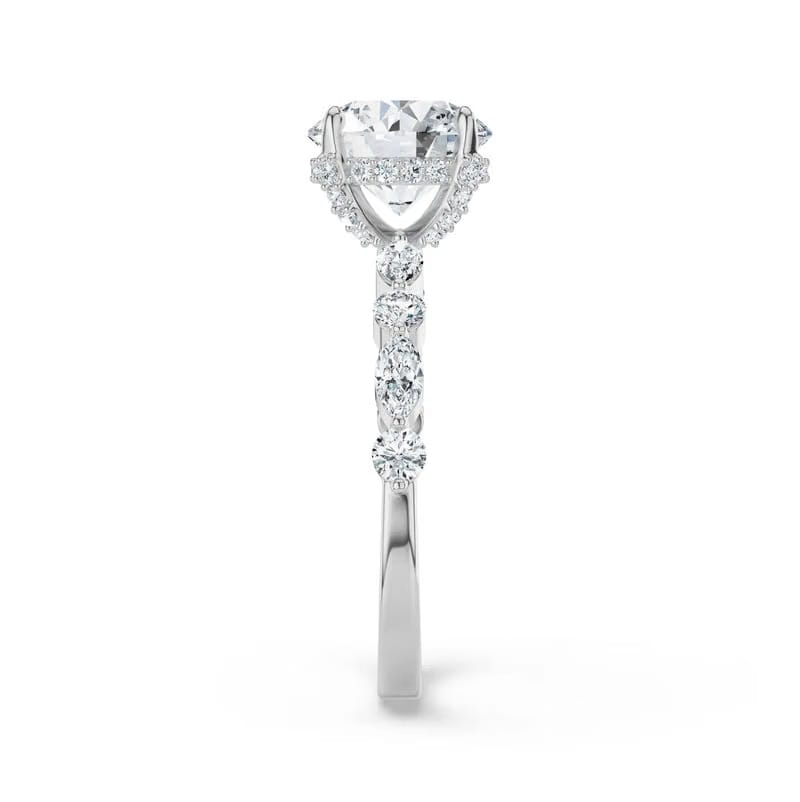 Halo Round Brilliant Lab Grown Diamond Ring