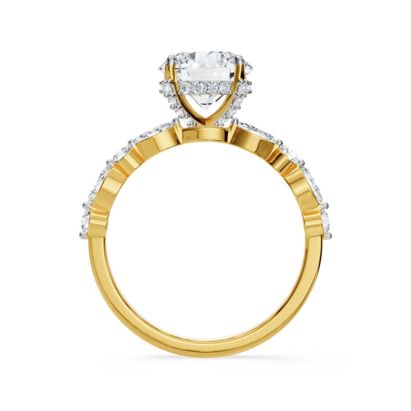 Halo Round Brilliant Lab Grown Diamond Ring 9KT