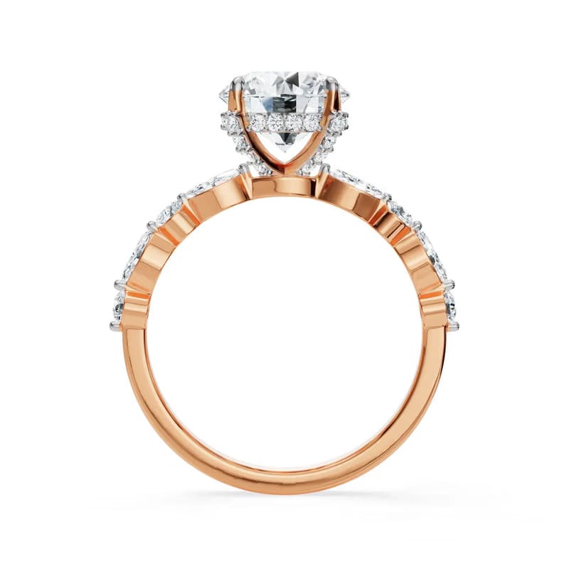 Halo Round Brilliant Lab Grown Diamond Ring 9KT
