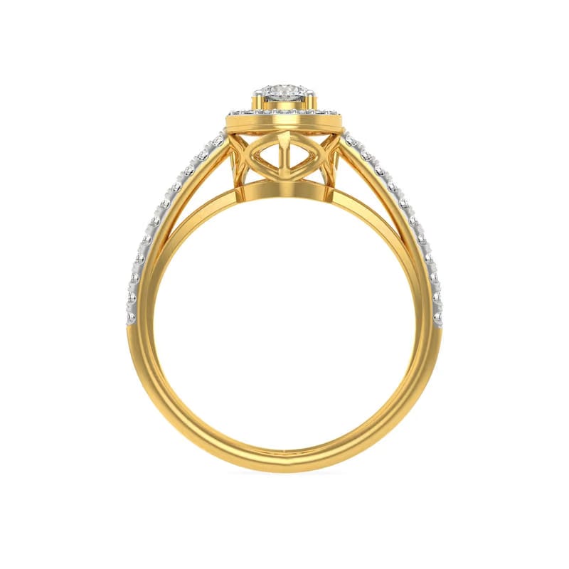 Halo Round Lab Grown Diamond Ring