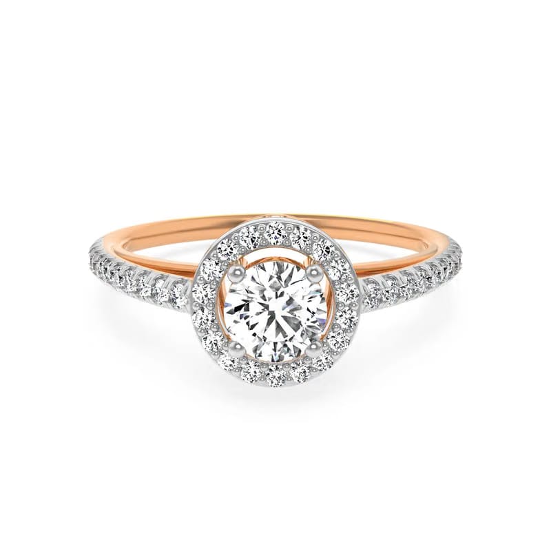 Halo Round Lab Grown Diamond Ring