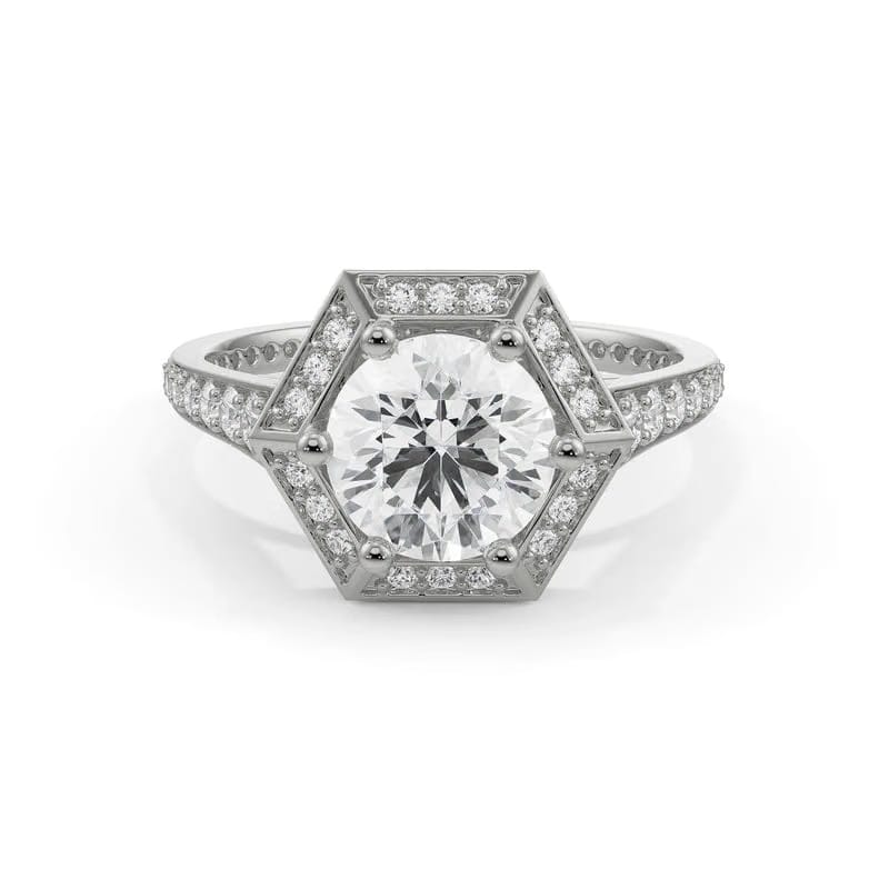 Halo Zendaya Engagement Ring