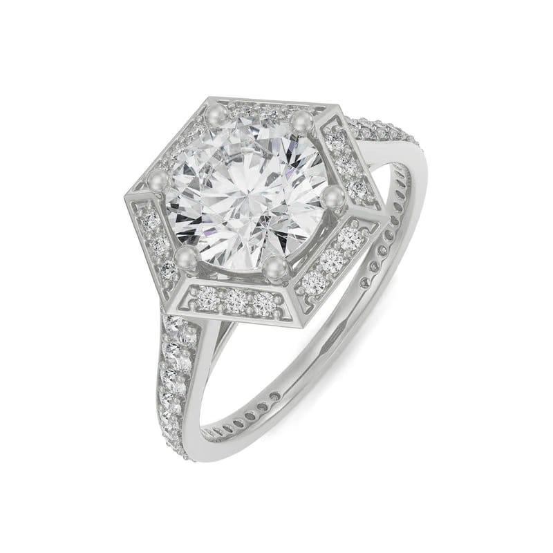 Halo Zendaya Engagement Ring