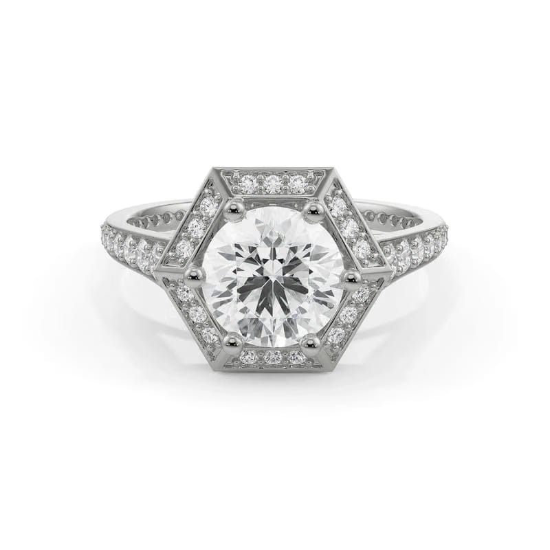 Halo Zendaya Engagement Ring 9KT