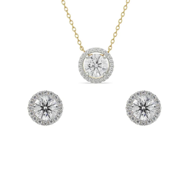 Havana Solitaire Lab Diamond Pendant Set