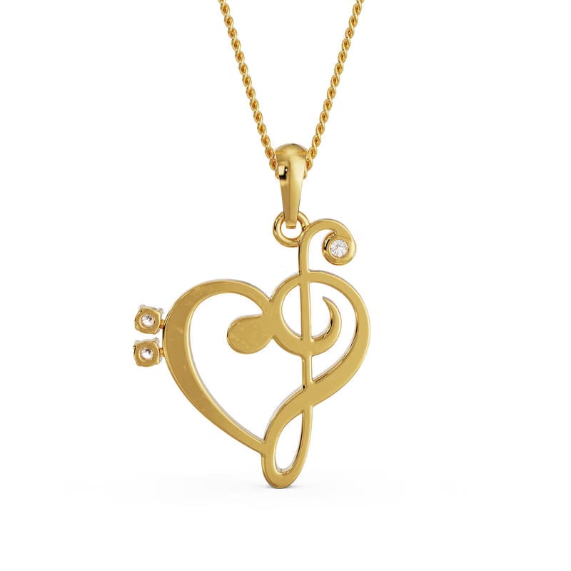 Heart Beat Lab Grown Diamond Pendant