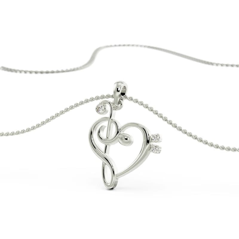 Heart Beat Lab Grown Diamond Pendant