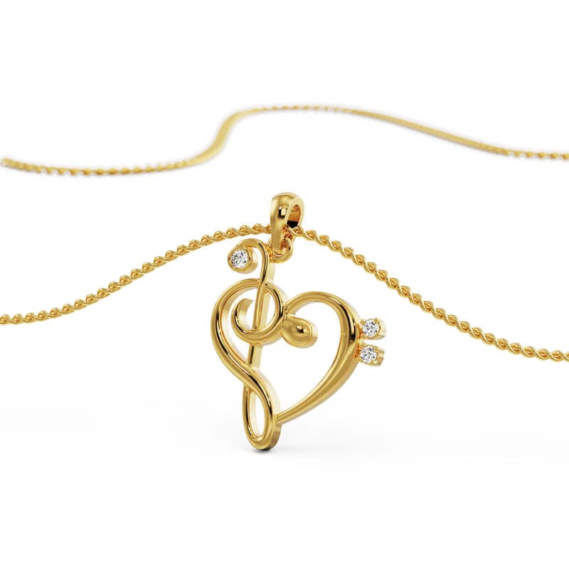 Heart Beat Lab Grown Diamond Pendant