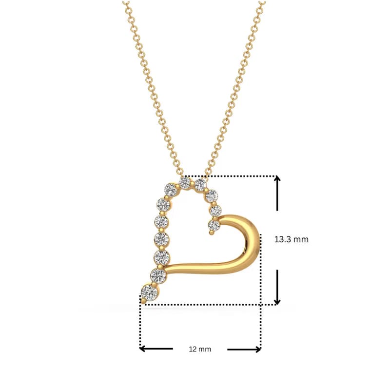 Heart Felt Lab Grown Diamond Pendant