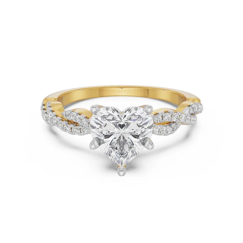Heart Infinity Lab Grown Diamond Ring