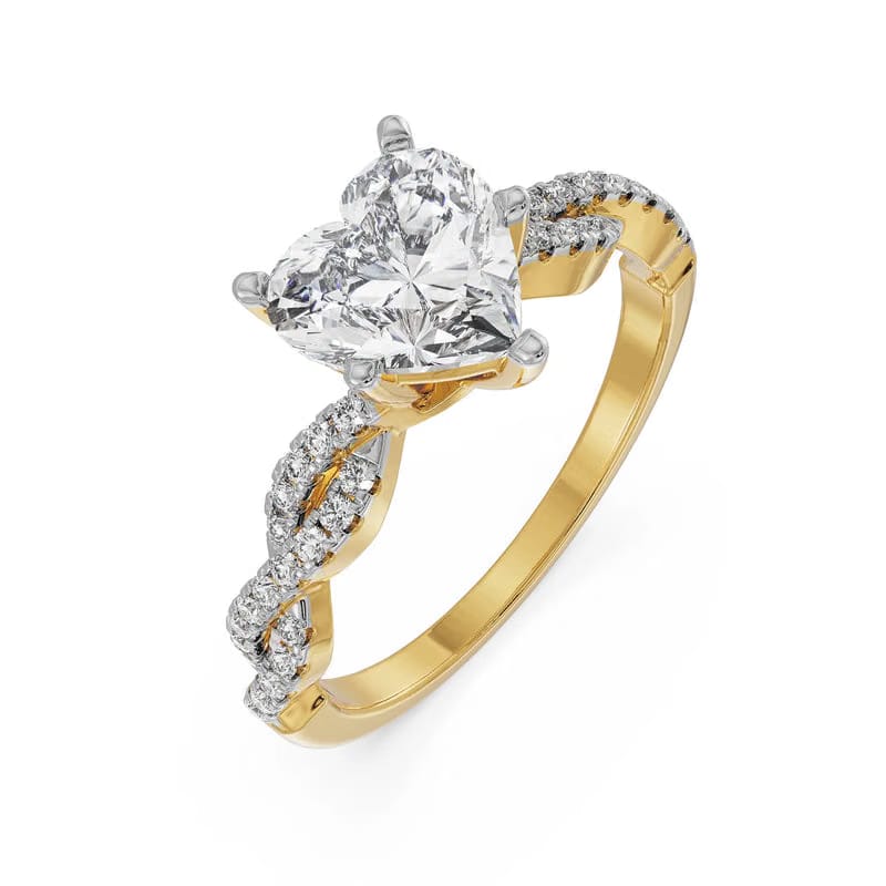 Heart Infinity Lab Grown Diamond Ring