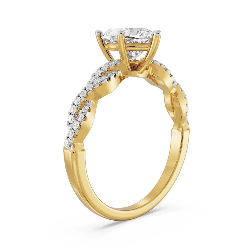 Heart Infinity Lab Grown Diamond Ring