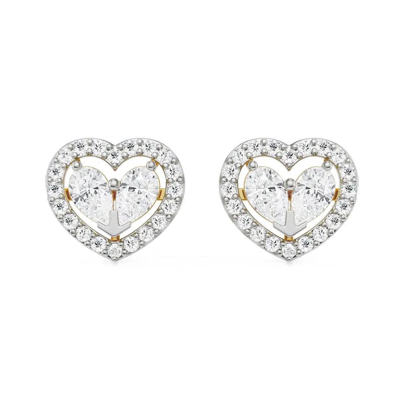 Heart of Pear Lab Grown Diamond Studs