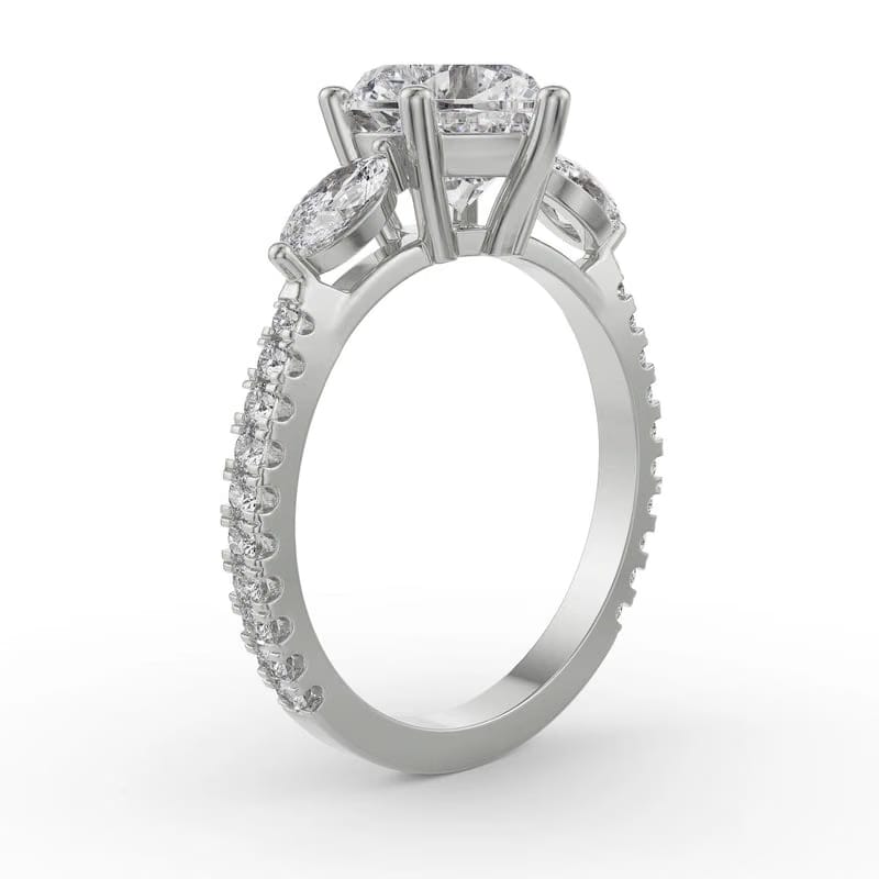 Heartfelt Lab Diamond Engagement Ring
