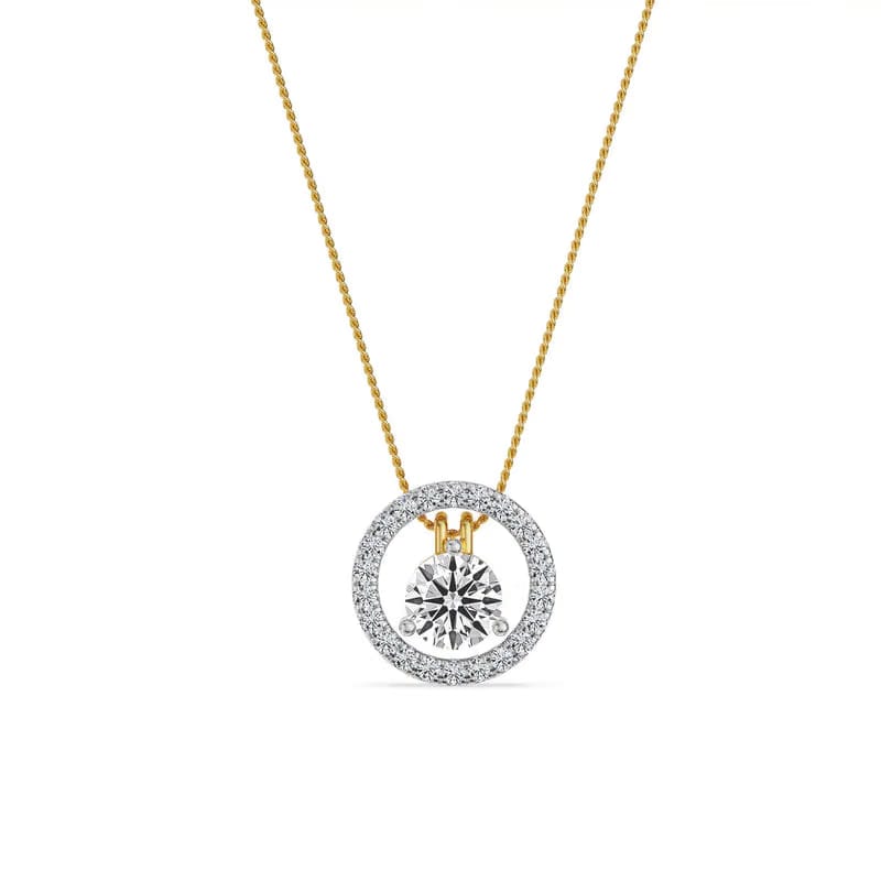 Hearts & Arrows Two Way Lab Grown Diamond Pendant