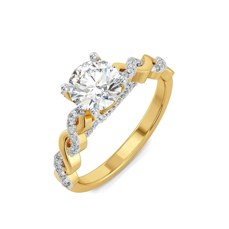 Helix Knot Lab Grown Diamond Ring 9KT