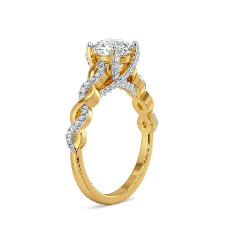 Helix Knot Lab Grown Diamond Ring 9KT