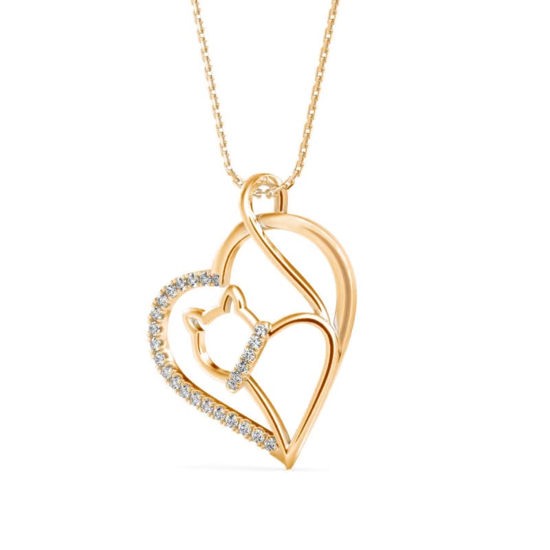 Hello Kitty Lab Grown Diamond Pendant