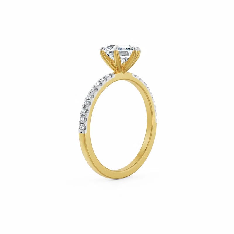 Hexagon Lab Grown Diamond Engagement Ring 9KT