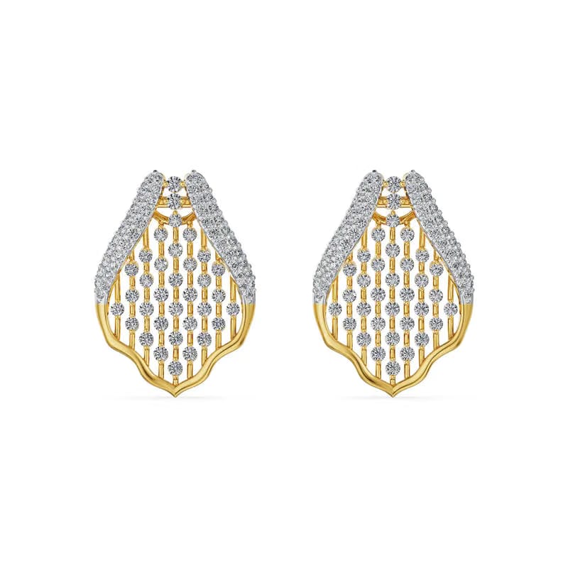 Honeycomb Glow Lab Grown Diamond Earrings