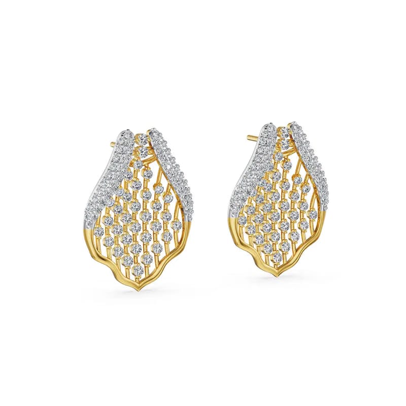 Honeycomb Glow Lab Grown Diamond Earrings