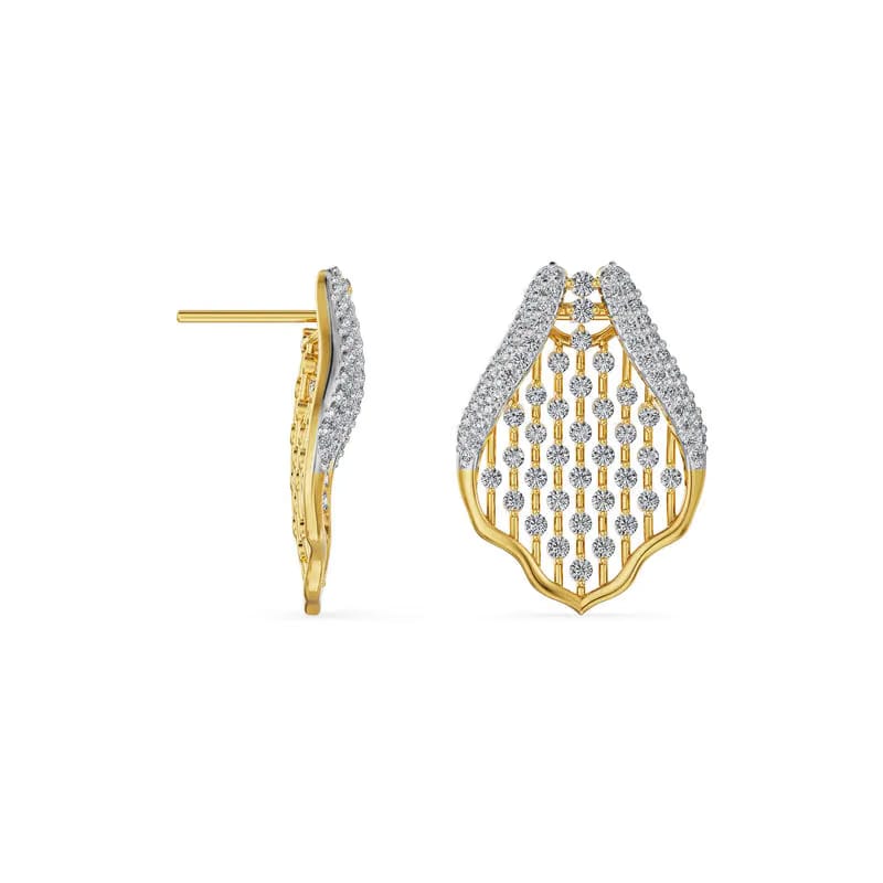 Honeycomb Glow Lab Grown Diamond Earrings
