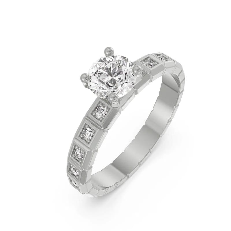 Icy Pave Lab Grown Diamond Ring
