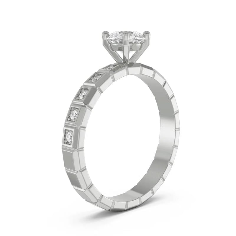 Icy Pave Lab Grown Diamond Ring 9KT
