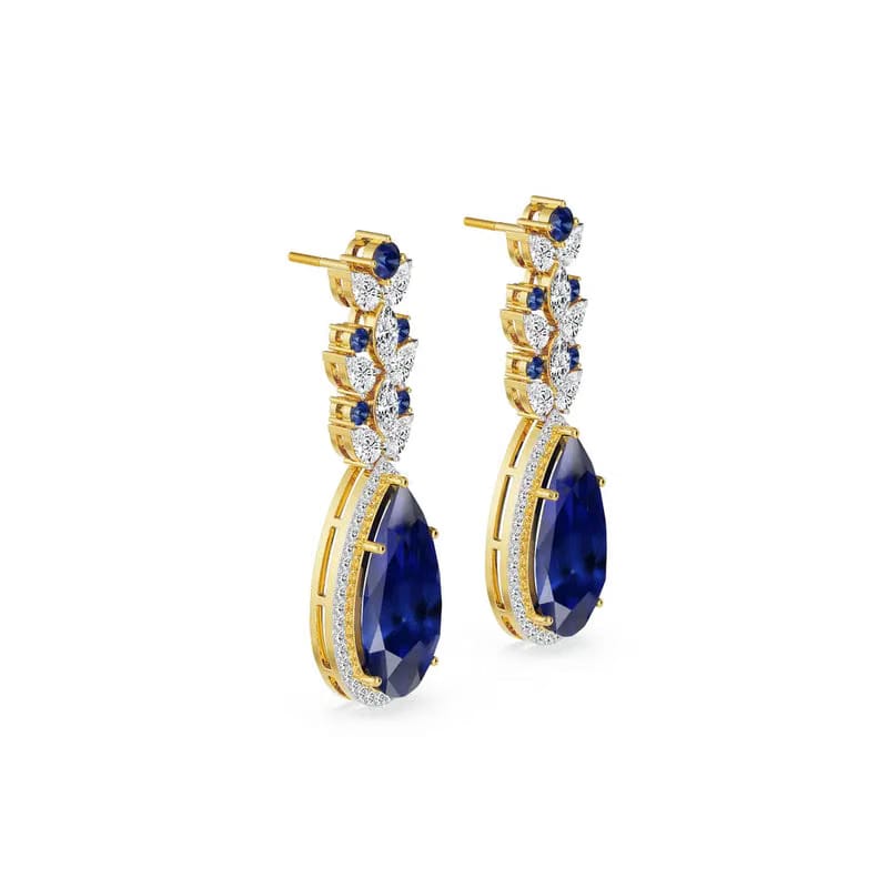 Indigo Ice Lab Grown Diamond Earrings 9KT