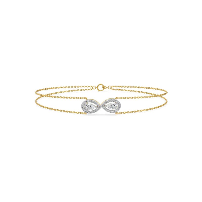 Infinite Grace Pear Lab Grown Diamond Bracelet